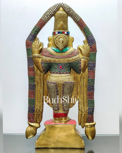 Tirupati Balaji Brass statue 22 inch | Handcrafted in India