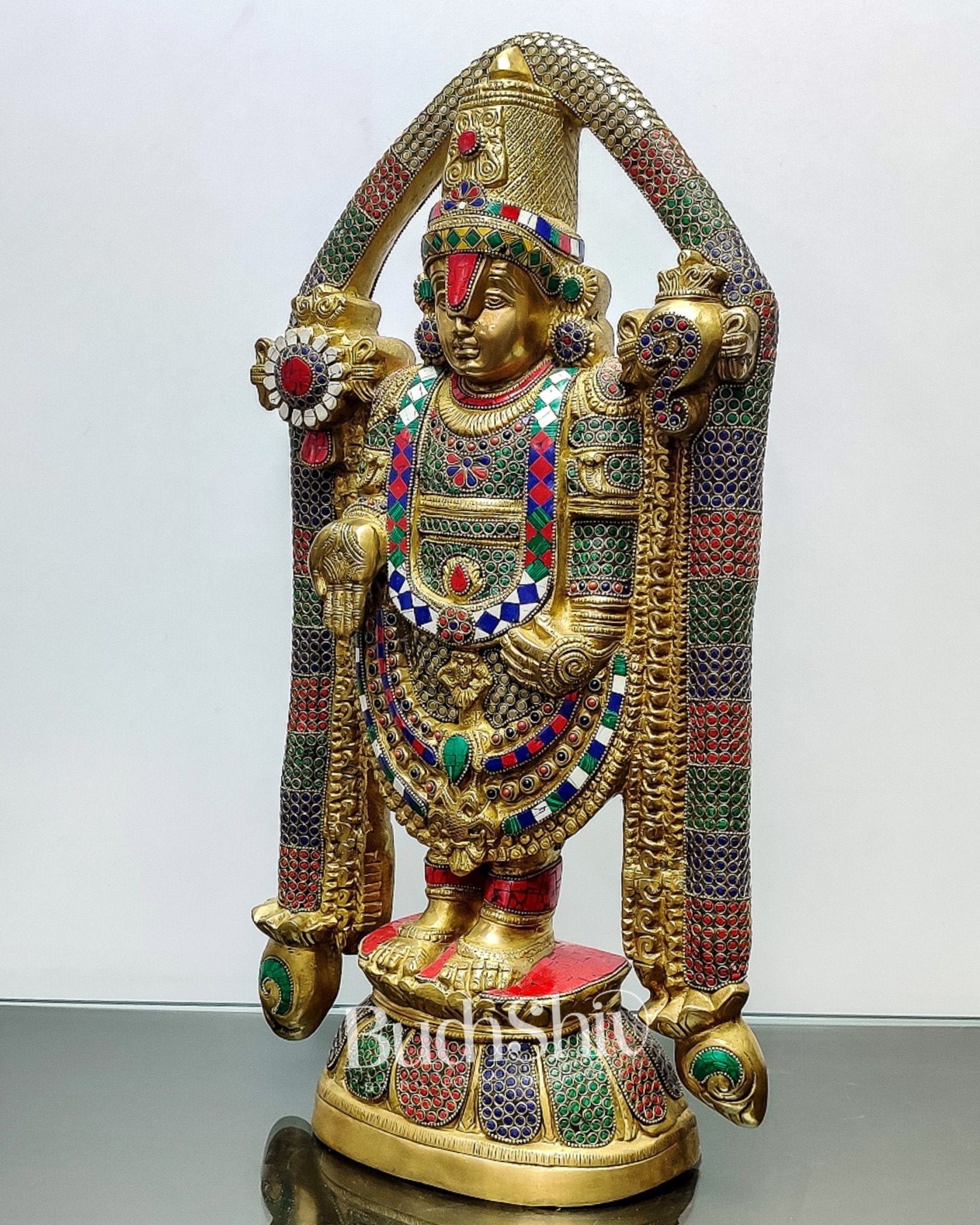 Tirupati Balaji Brass statue 22 inch | Handcrafted in India