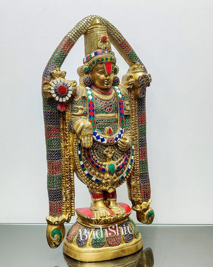 Tirupati Balaji Brass statue 22 inch | Handcrafted in India
