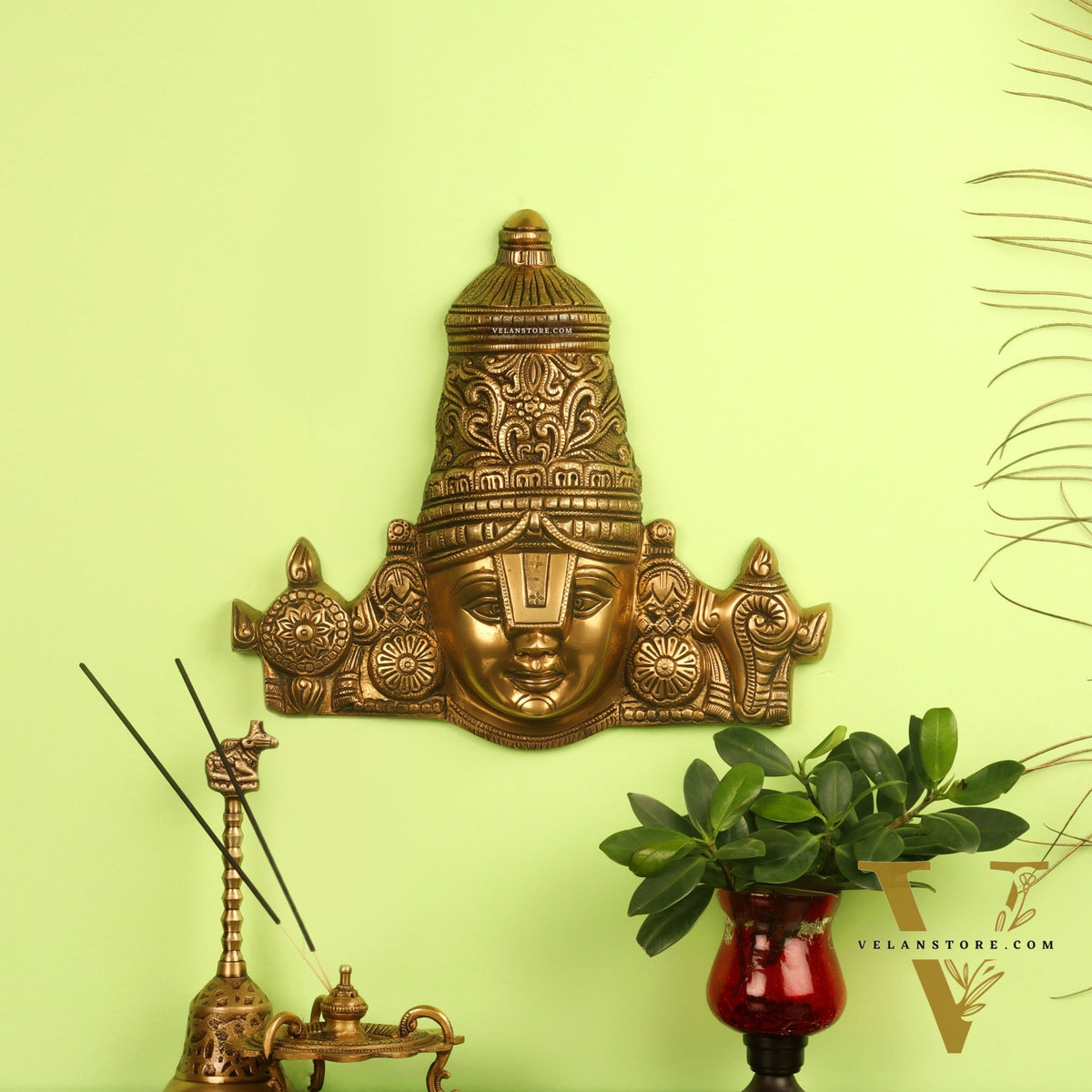 Tirupati Balaji Face Wall Hanging 12 inch