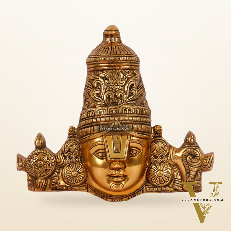 Tirupati Balaji Face Wall Hanging 12 inch