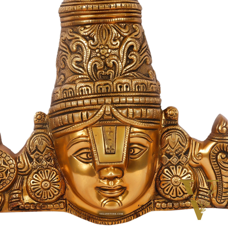 Tirupati Balaji Face Wall Hanging 12 inch