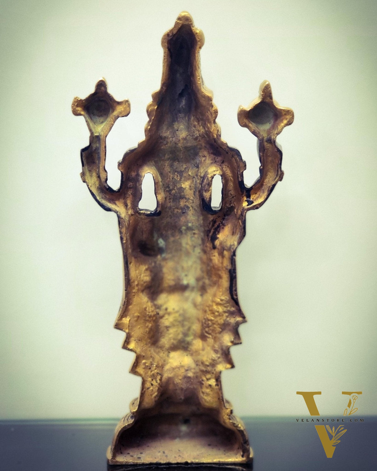 Tirupati Balaji lord Venkateshwara Brass Statue 16 inches black and gold