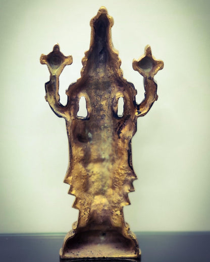 Tirupati Balaji lord Venkateshwara Brass Statue 16 inches black and gold