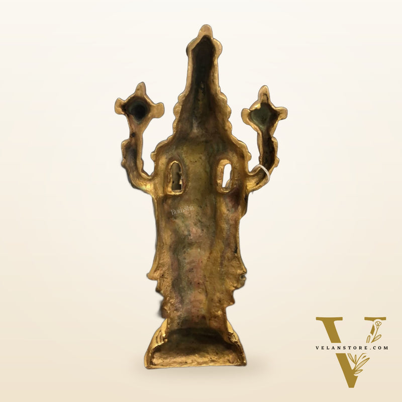 Tirupati Balaji lord Venkateshwara Brass Statue 16 inches gold