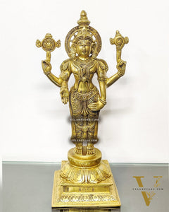 Tirupati Balaji Statue in Superfine Brass 18"