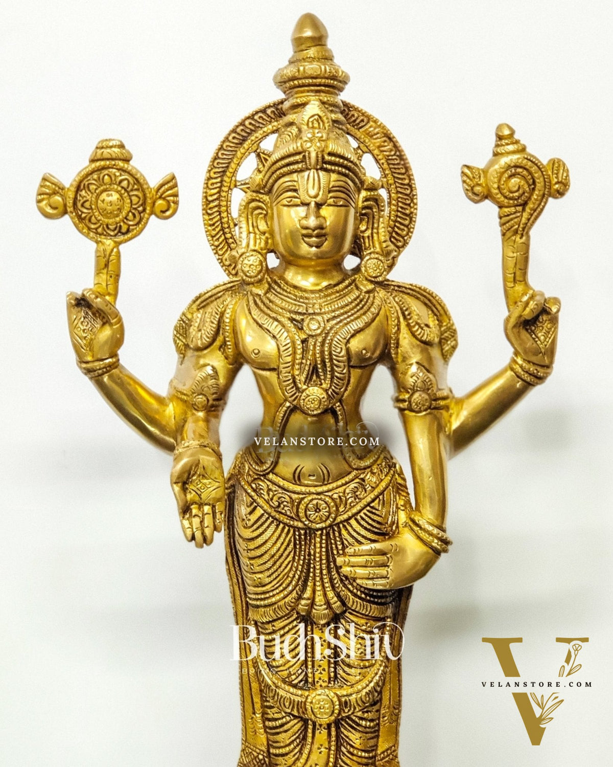 Tirupati Balaji Statue in Superfine Brass 18"