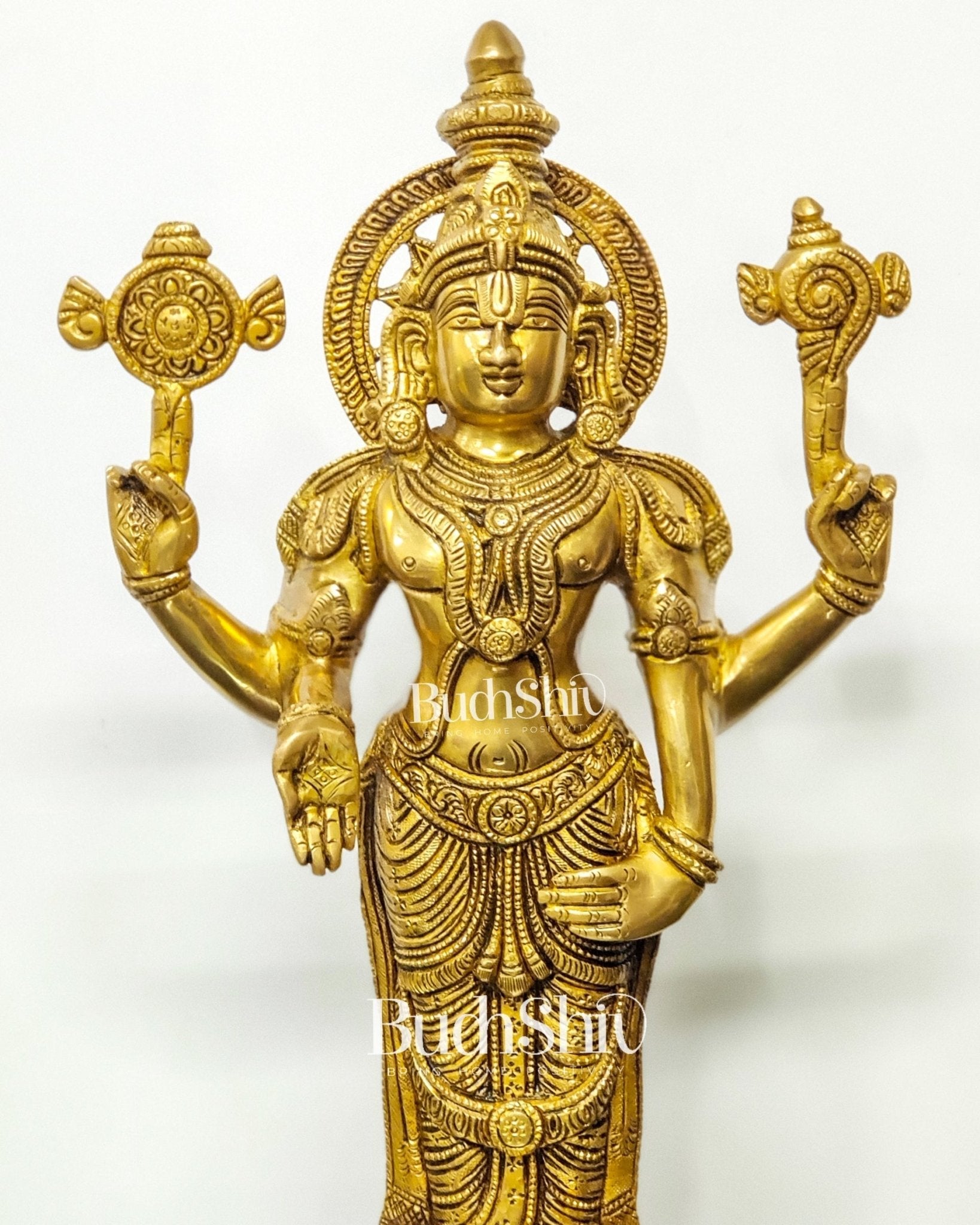 Tirupati Balaji Statue in Superfine Brass 18"