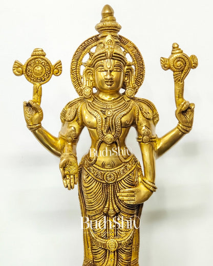 Tirupati Balaji Statue in Superfine Brass 18"