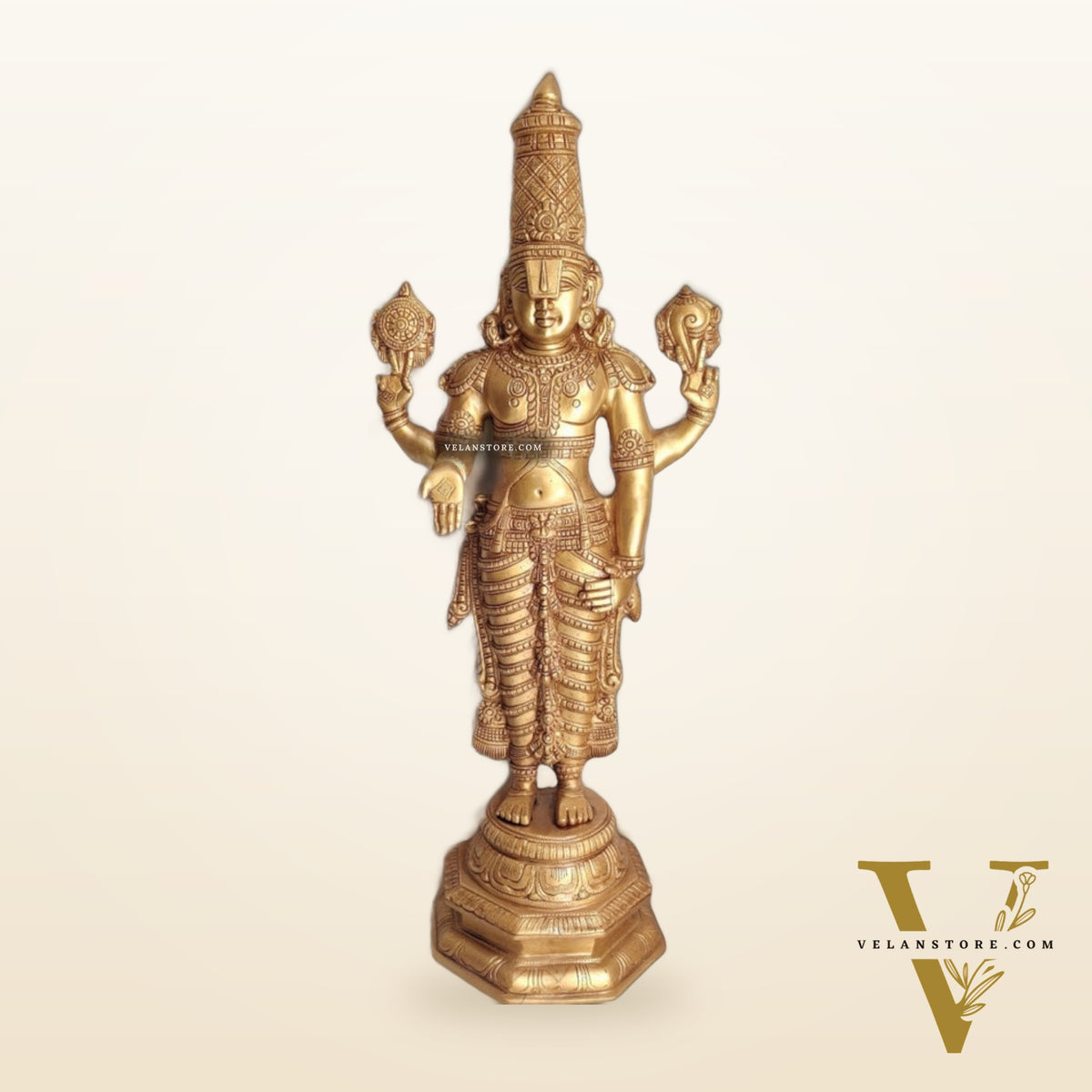 Tirupati Balaji Venkateshwar Brass Statue/Idol 33 inches