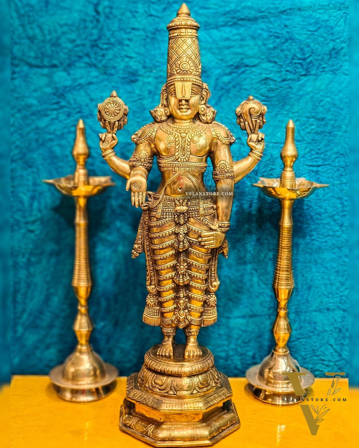 Tirupati Balaji Venkateshwar Brass Statue/Idol 33 inches