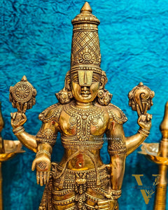 Tirupati Balaji Venkateshwar Brass Statue/Idol 33 inches