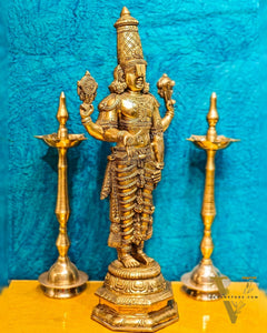 Tirupati Balaji Venkateshwar Brass Statue/Idol 33 inches