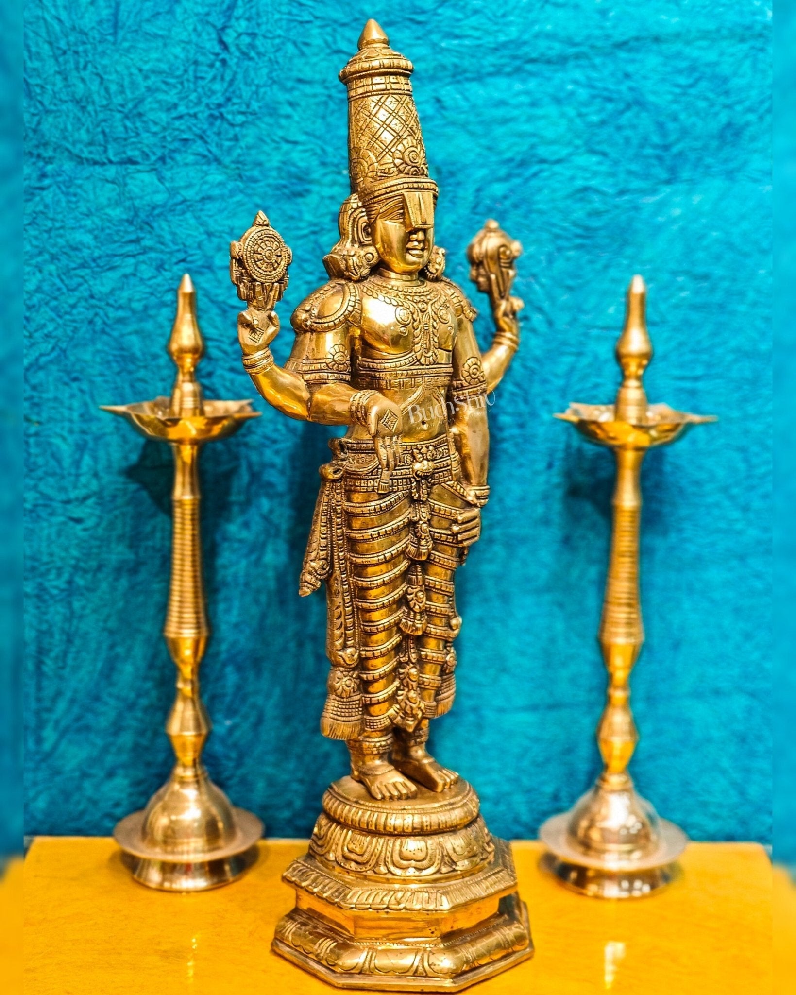 Tirupati Balaji Venkateshwar Brass Statue/Idol 33 inches