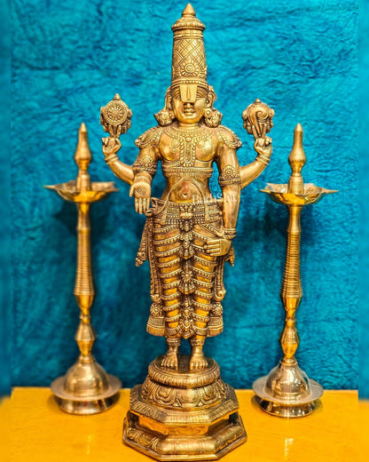 Tirupati Balaji Venkateshwar Brass Statue/Idol 33 inches