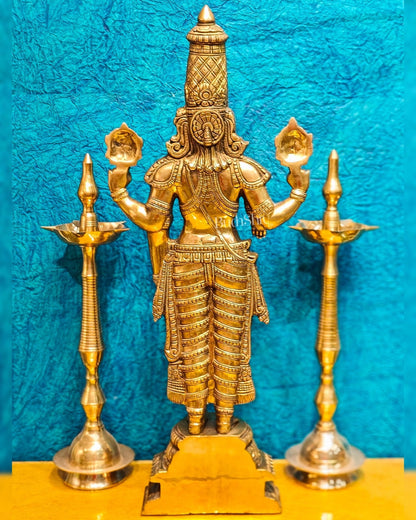 Tirupati Balaji Venkateshwar Brass Statue/Idol 33 inches