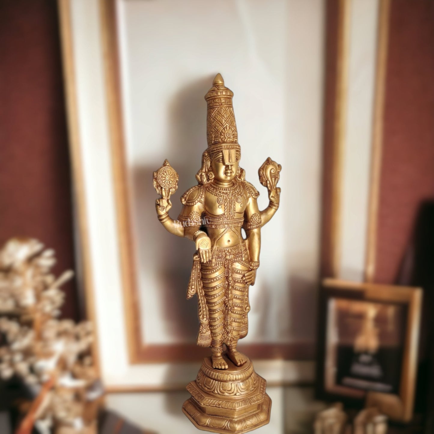 Tirupati Balaji Venkateshwar Brass Statue/Idol 33 inches