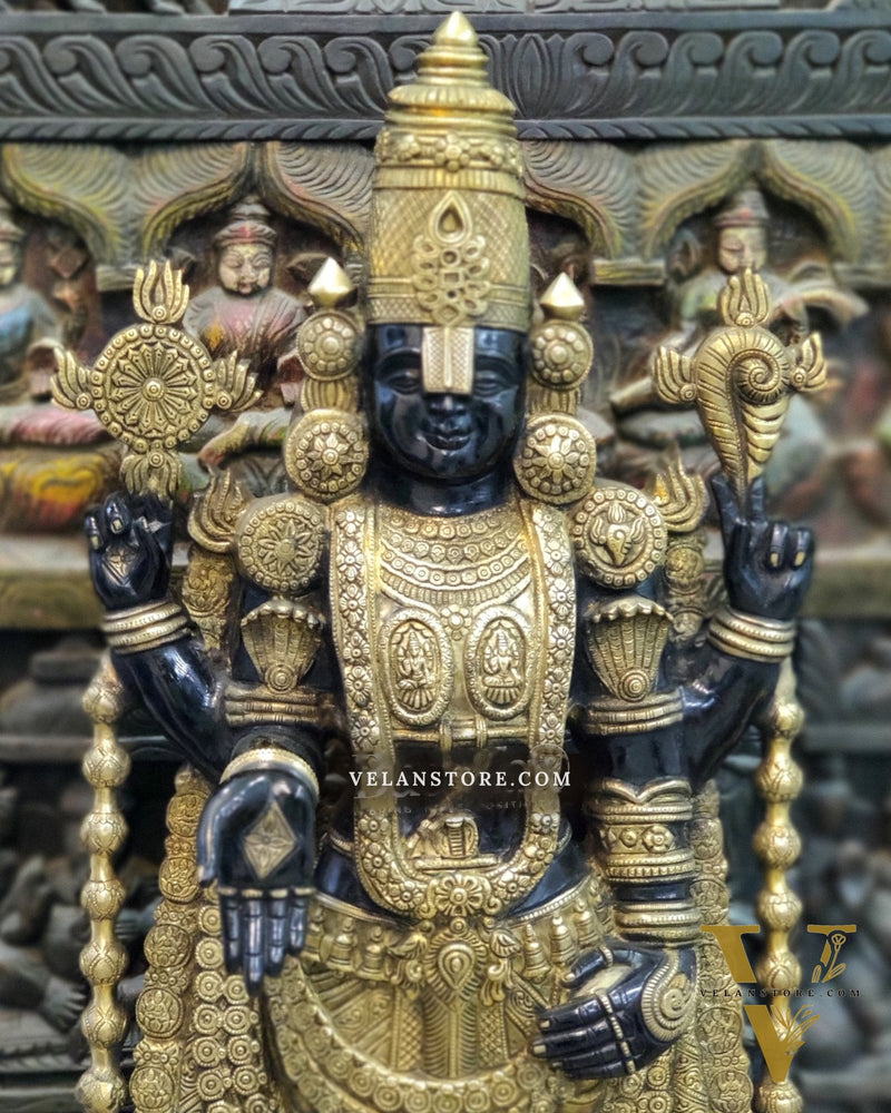 Tirupati Balaji Venkateshwar Brass Statue/Idol 38 inches