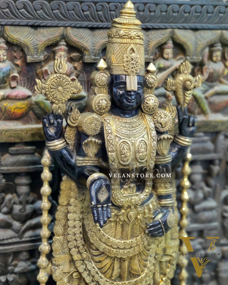 Tirupati Balaji Venkateshwar Brass Statue/Idol 38 inches