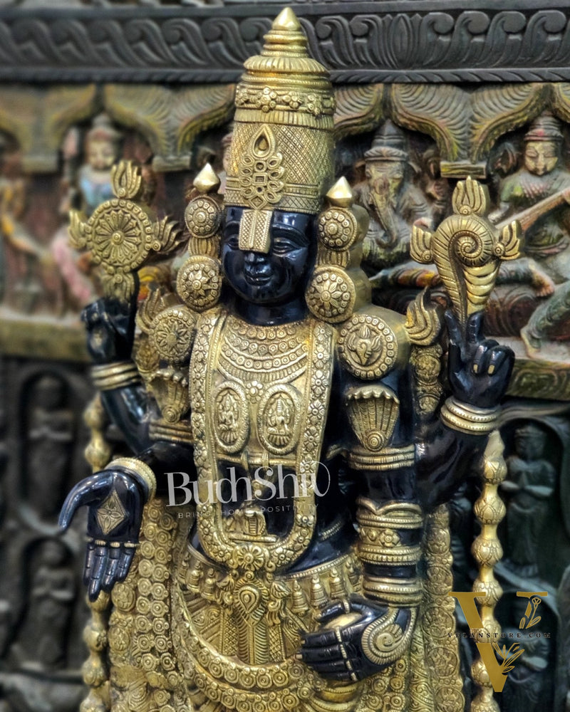 Tirupati Balaji Venkateshwar Brass Statue/Idol 38 inches