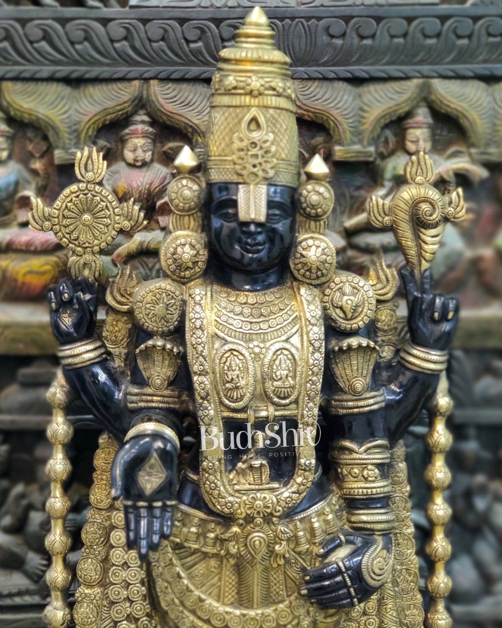 Tirupati Balaji Venkateshwar Brass Statue/Idol 38 inches