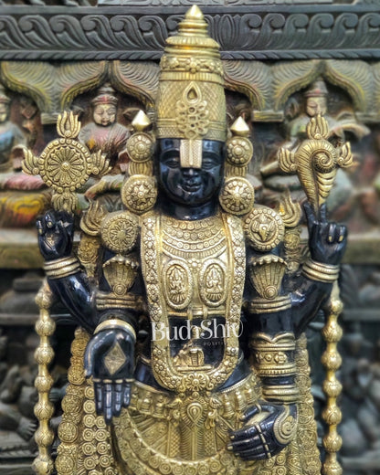 Tirupati Balaji Venkateshwar Brass Statue/Idol 38 inches