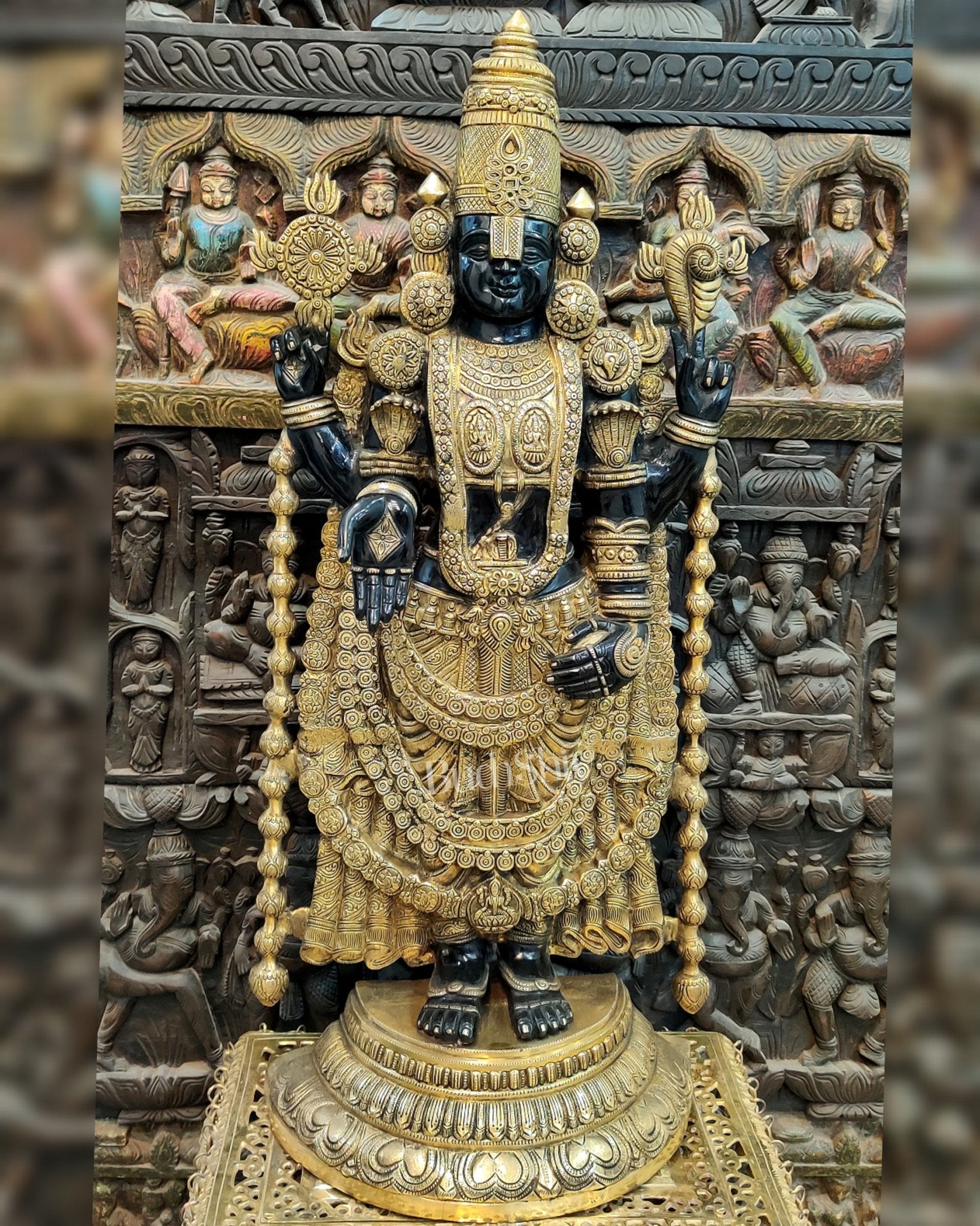 Tirupati Balaji Venkateshwar Brass Statue/Idol 38 inches