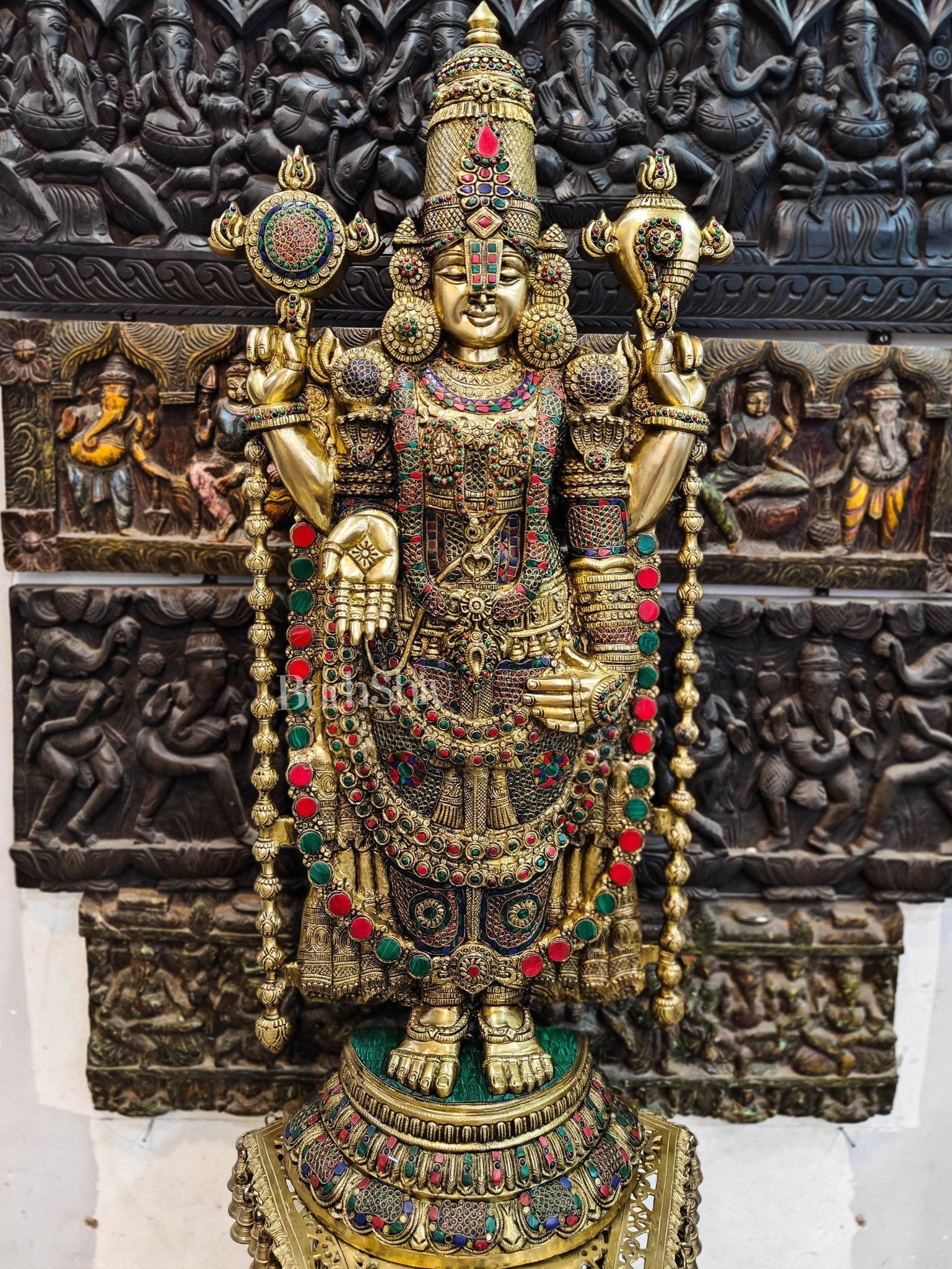 Tirupati Balaji Venkateshwar Brass Statue/Idol 48 inches
