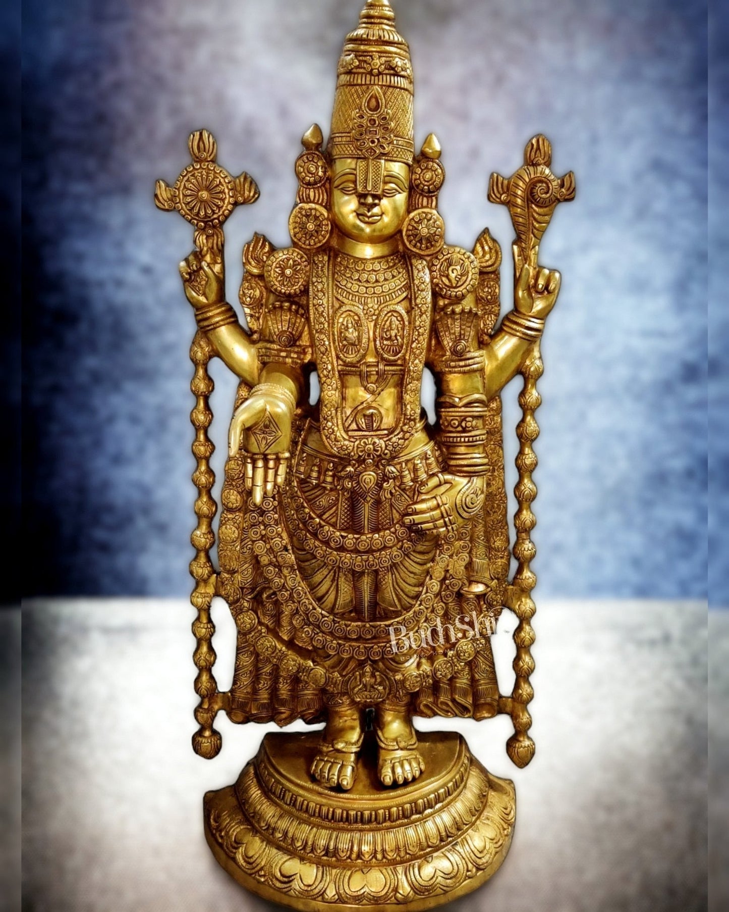 Tirupati Balaji Venkateshwara Swamy Brass Statue/Idol 38 inches