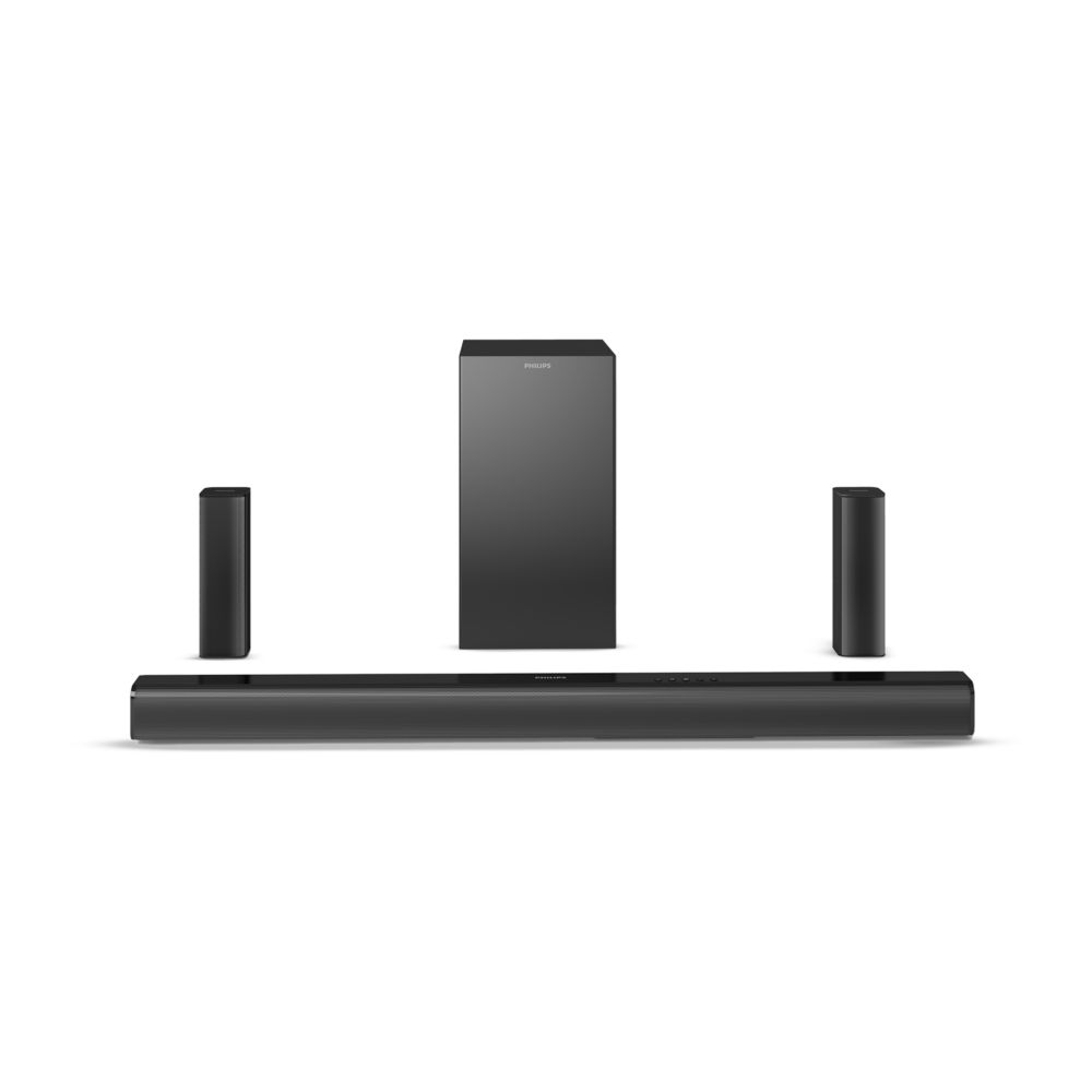 Philips 5.1 Channel Home Theatre Soundbar 150W with Wired Subwoofer (TAB4519/94)