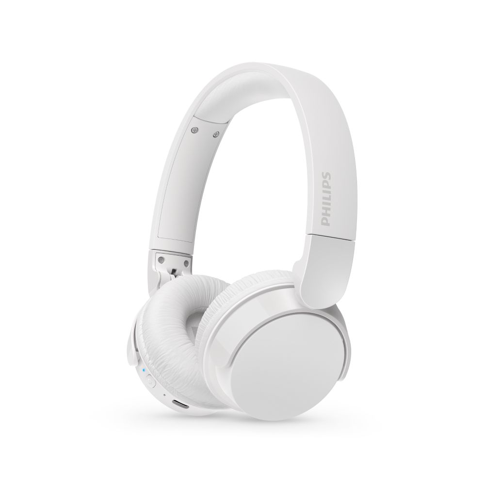 Philips 4000 Series On-Ear Wireless Headphones, 55 Hr Playtime, White (TAH4209WT/00)