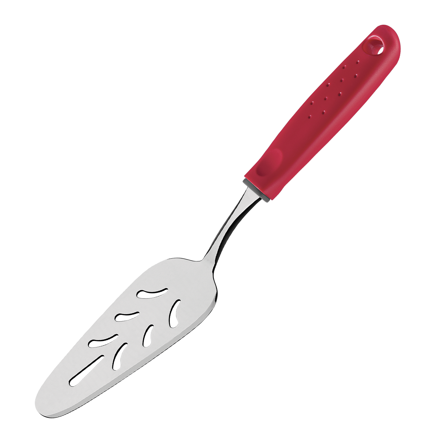 Utilitá stainless steel cake spatula with red polypropylene handle