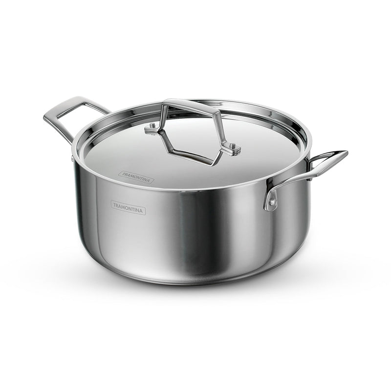 Aeion 20cm Stainless Steel Tri-Ply Curry Pot with SS Lid - 3.1L