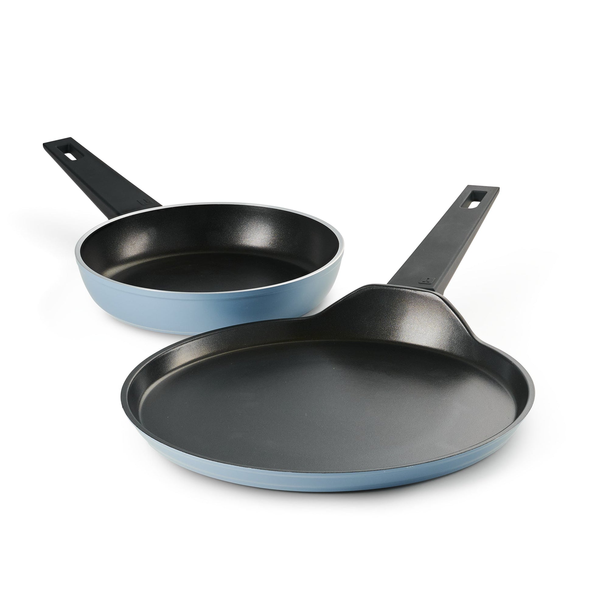 Aura 2 Piece Non-Stick Cookware Set Ceramic Reinforced Coating – (Blueberry)