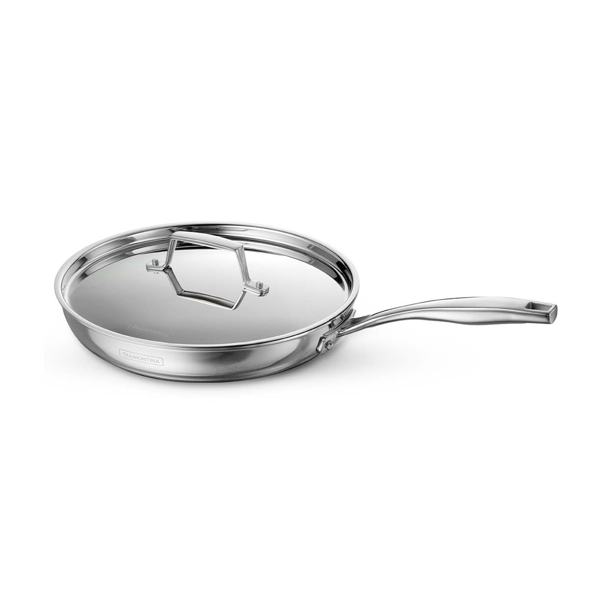 Aeion 24cm Stainless Steel Tri-Ply Fry Pan with SS Lid