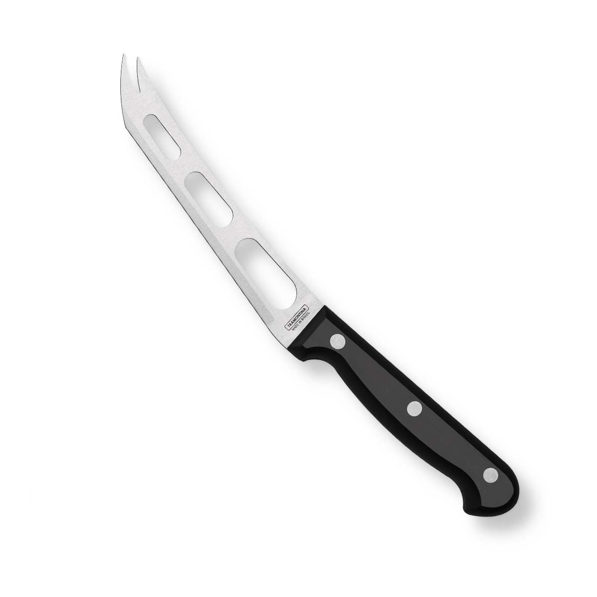 Ultracorte 6" Antimicrobial Stainless Steel Cheese Knife Micro Serrated Blade  - Polypropylene Handle (Black)