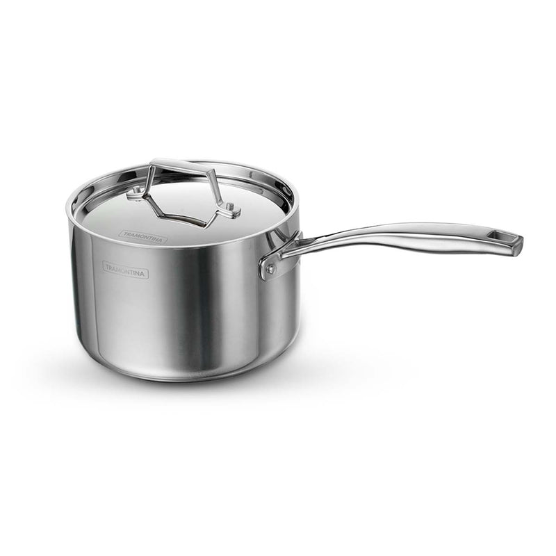 Aeion 18cm Stainless Steel Tri-Ply Sauce Pan with SS Lid - 2.9L