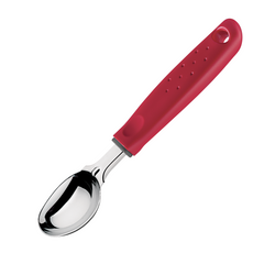 Utilitá ice cream scoop with stainless steel blade and red polypropylene handle