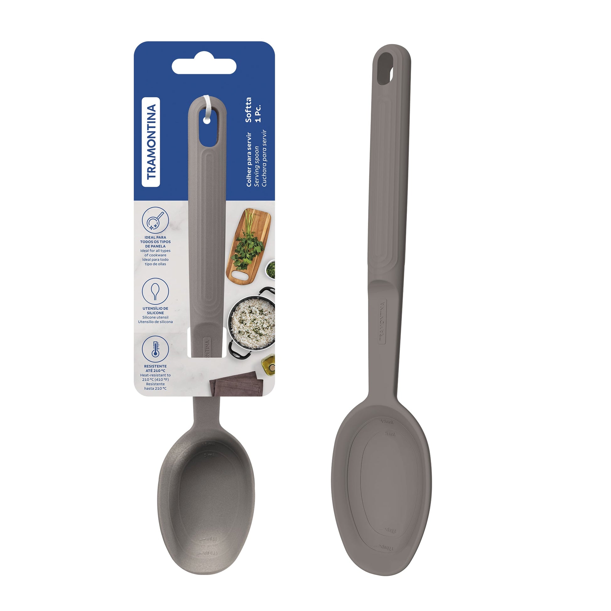 Softta Silicone Spoon - Grey