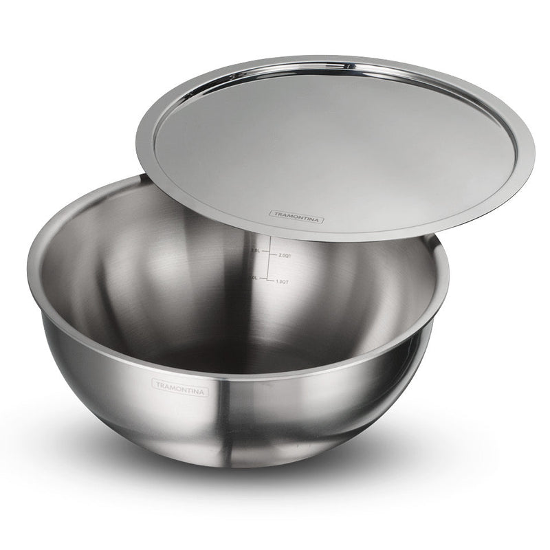 Aeion 28cm Stainless Steel Tri-Ply Extra Deep Tasla with SS Lid - 5.9L