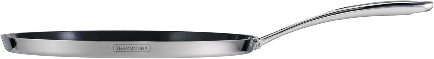 Fusao EX+ 28cm Ceramic Stainless Steel Tri-Ply Dosa Tawa - 4mm Thick