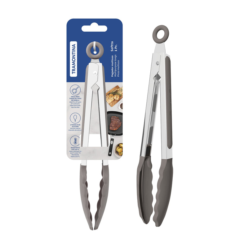 Softta Silicone Small Tong - Grey