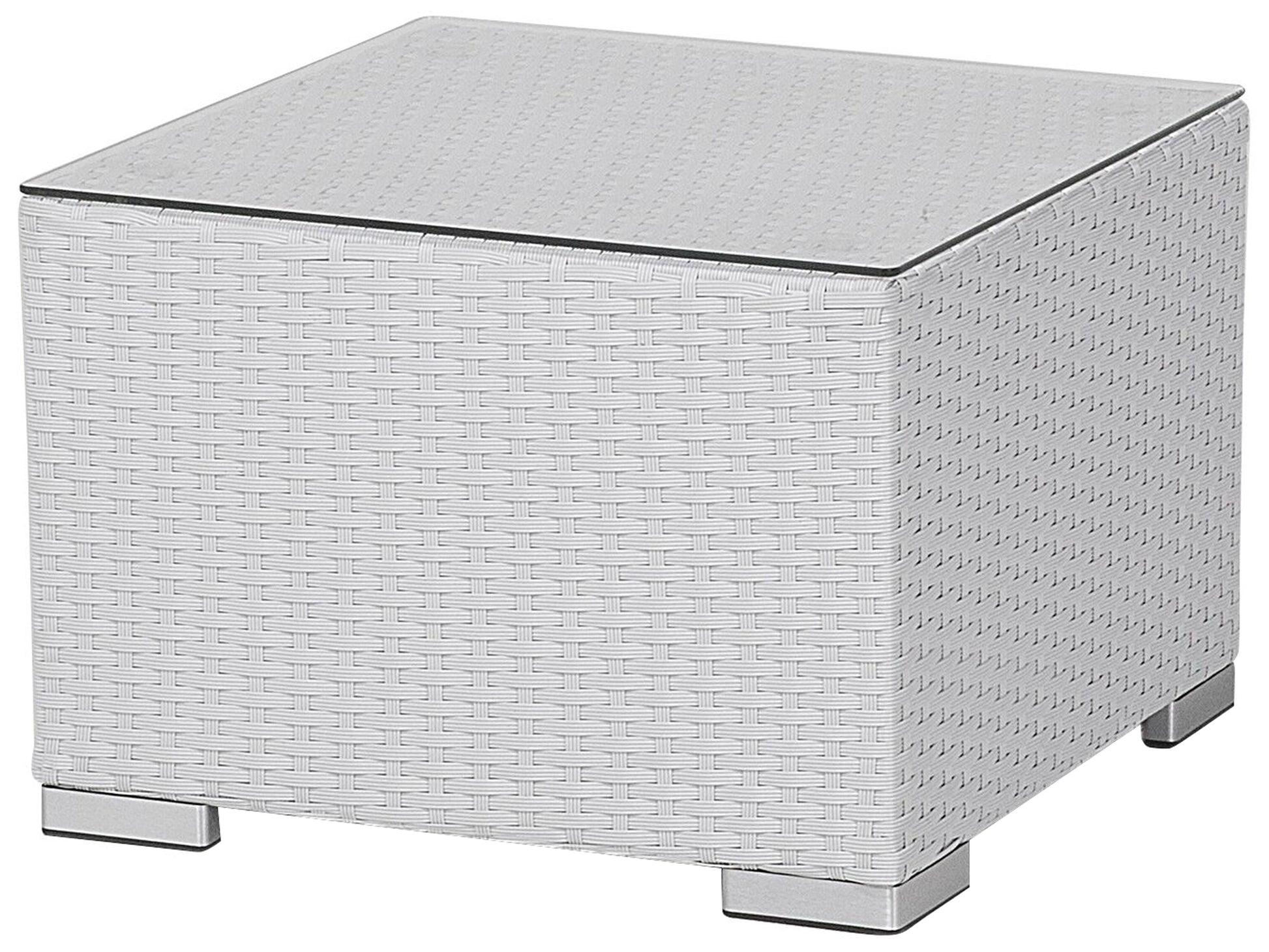 Ulva Outdoor Sofa Set 8 Seater , Single Seater and 2 Center Table Set (White + Grey)