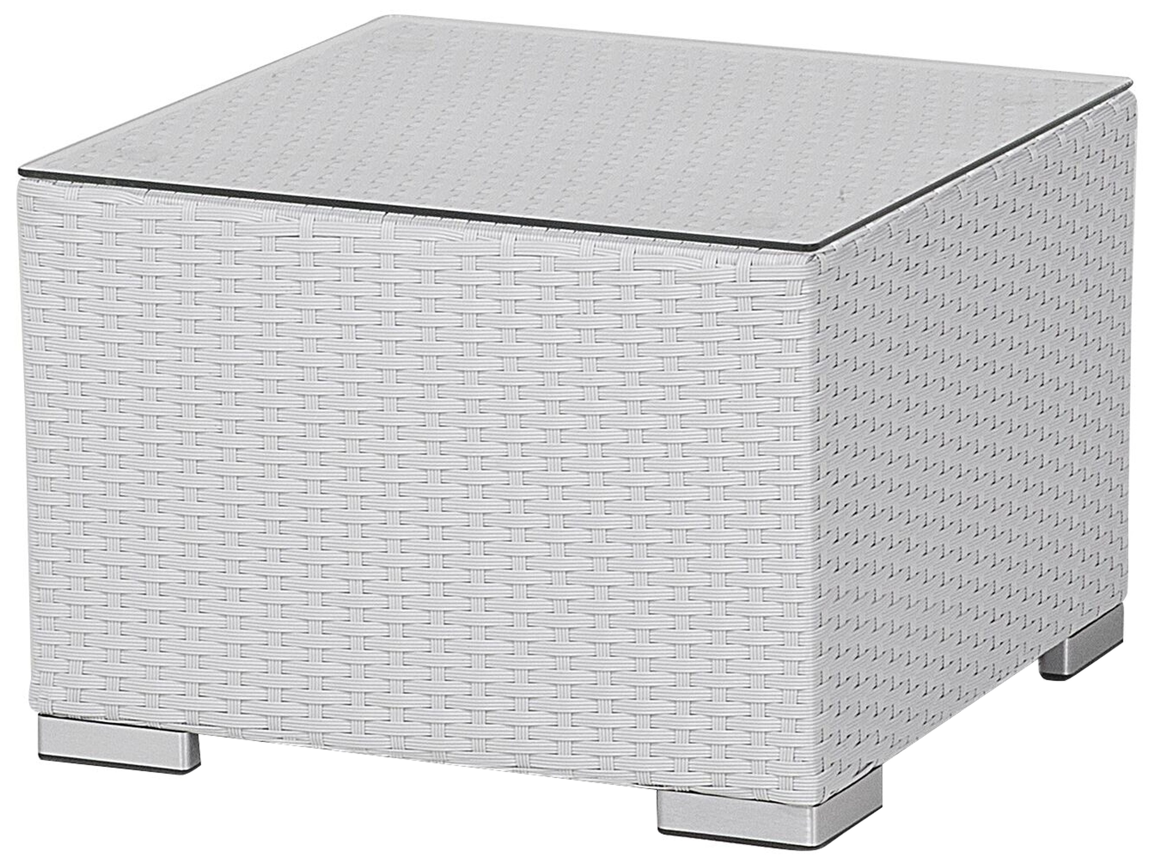 Ulva Outdoor Sofa Set 8 Seater , Single Seater and 2 Center Table Set (White + Grey)