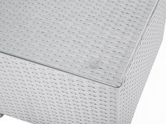 Ulva Outdoor Sofa Set 8 Seater , Single Seater and 2 Center Table Set (White + Grey)