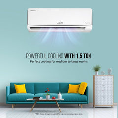 Lloyd 1.5 Ton 3 Star Inverter Split AC | 6 in 1 Convertible | Clean Air Filter | Turbo Cool | Strong Dehumidifier (GLS18I3FOJSW, White) 2025 Model