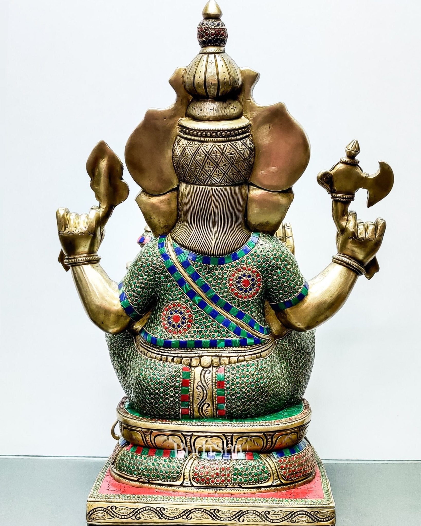 Unique and Magnificent Handcrafted Brass Ganapati Statue - 24" Height