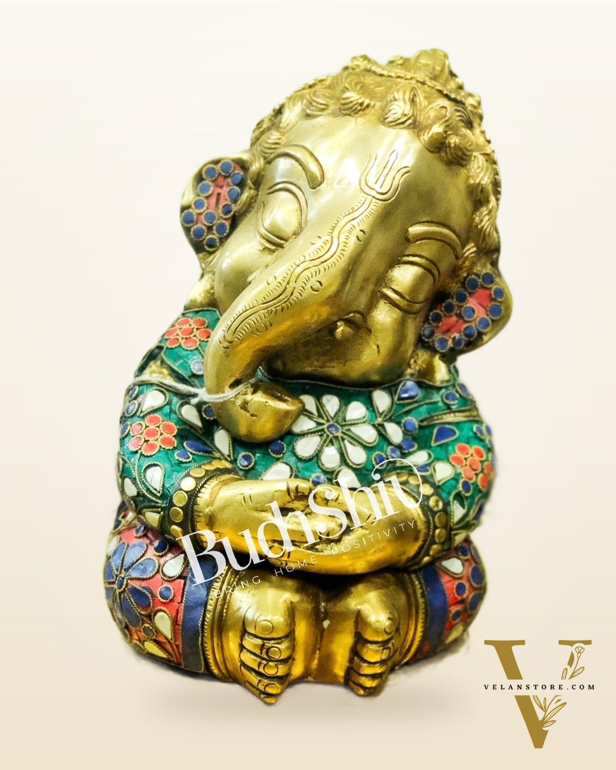 Unique Baby Ganesha Brass idol 8 inches