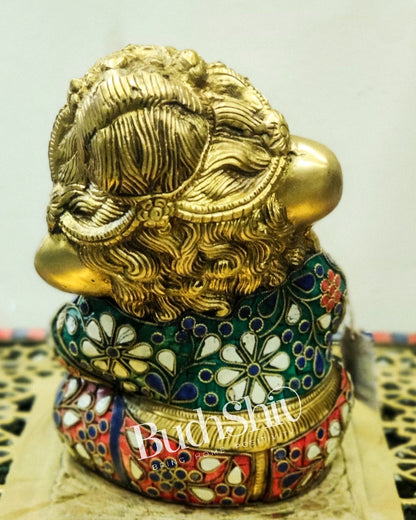 Unique Baby Ganesha Brass idol 8 inches