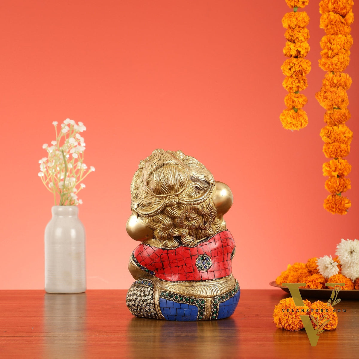 Unique Baby Ganesha Brass idol 9 inches